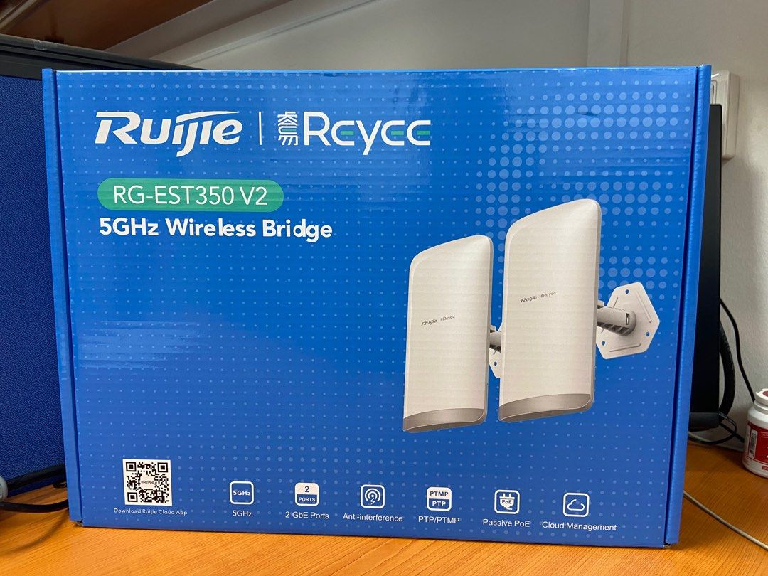 Ruijie Reyee RG-EST350(G) — 5 km Dual-Band Outdoor Wireless Bridge (867 Mbps) view 2